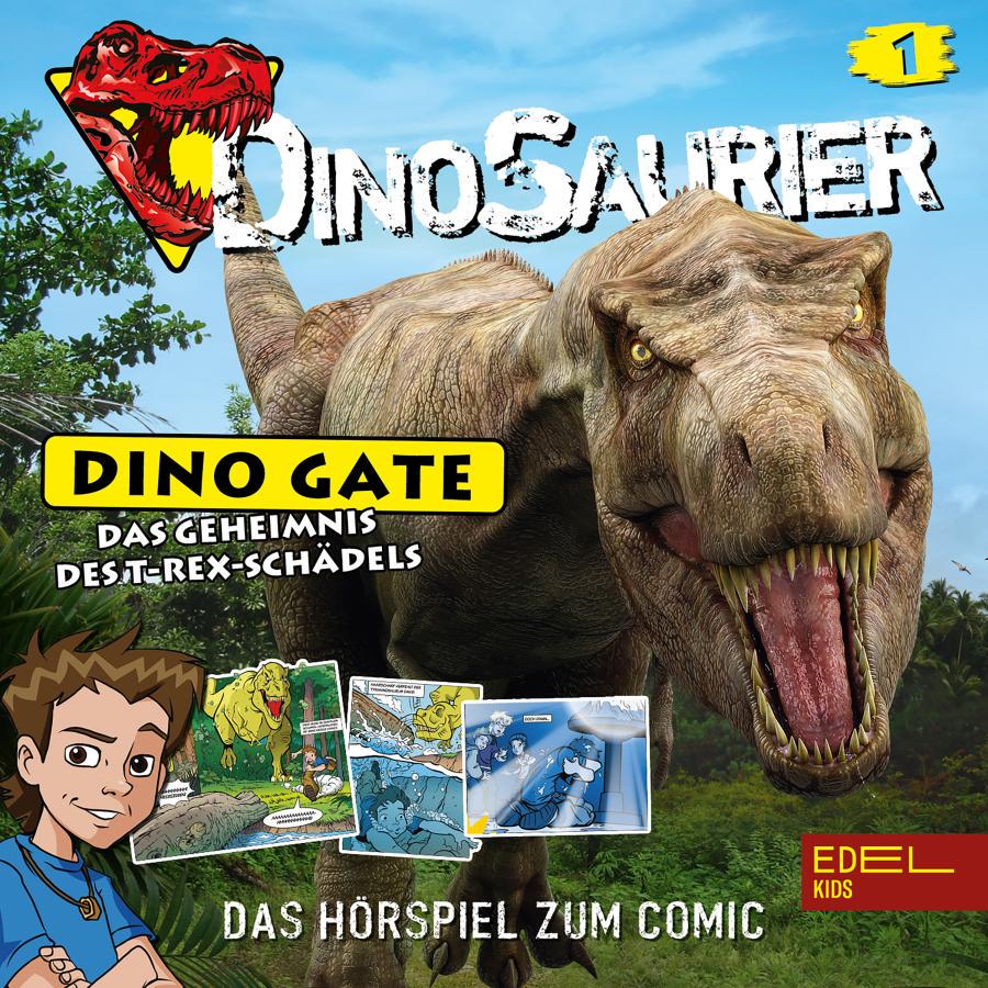 Cover Folge 1: Das Geheimnis des T-Rex-Schädels (Das Hörspiel zum Comic)