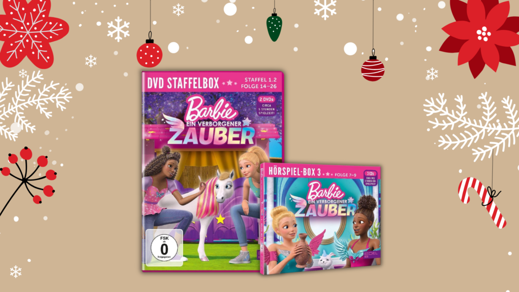 Barbie-Verborgener Zauber, die DVD-Staffelbox und die Hörspielbox 3 (Folge 7-9)