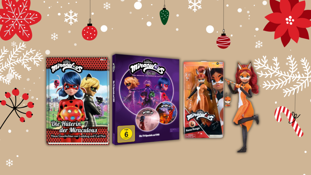 Miraculous-Puppe Rena Rouge, Paris TV Special-DVD-Box & Buch