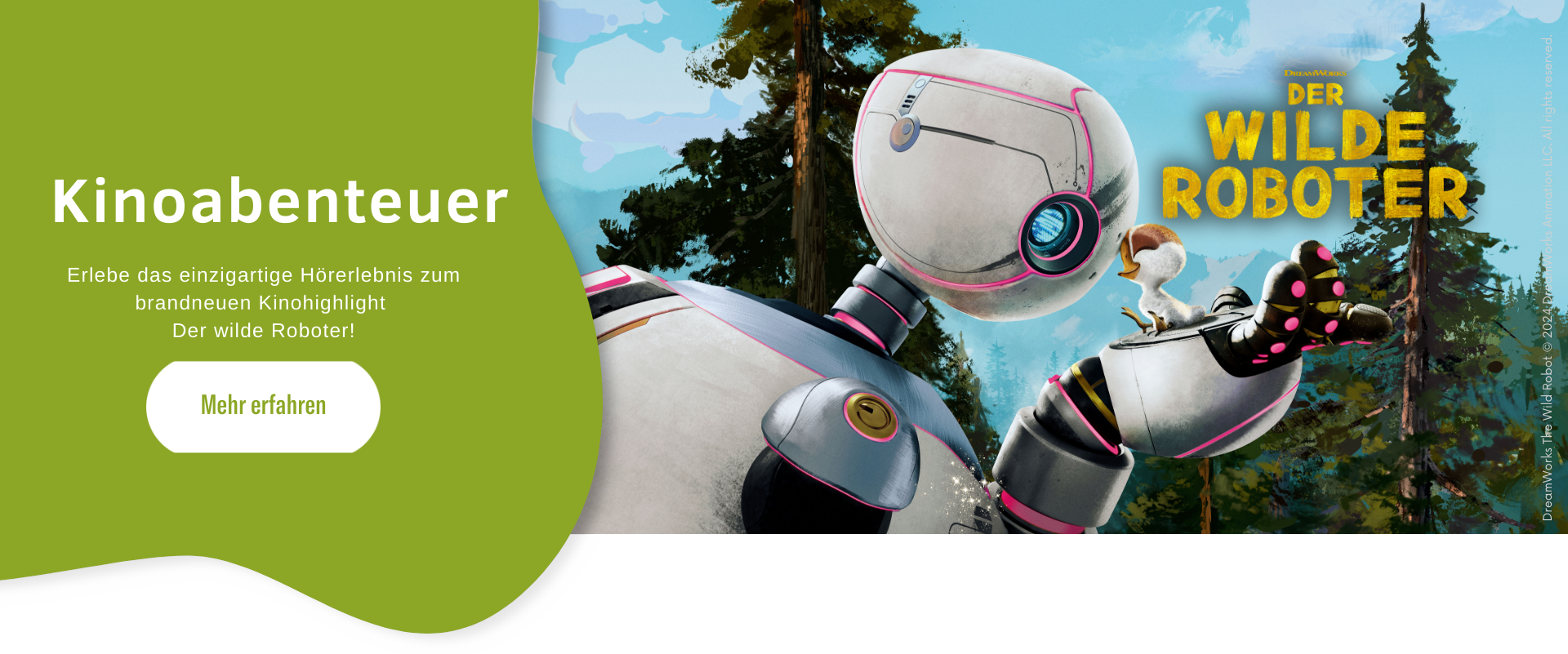 Banner zum Kinofilm Hörspiel: Der wilde Roboter