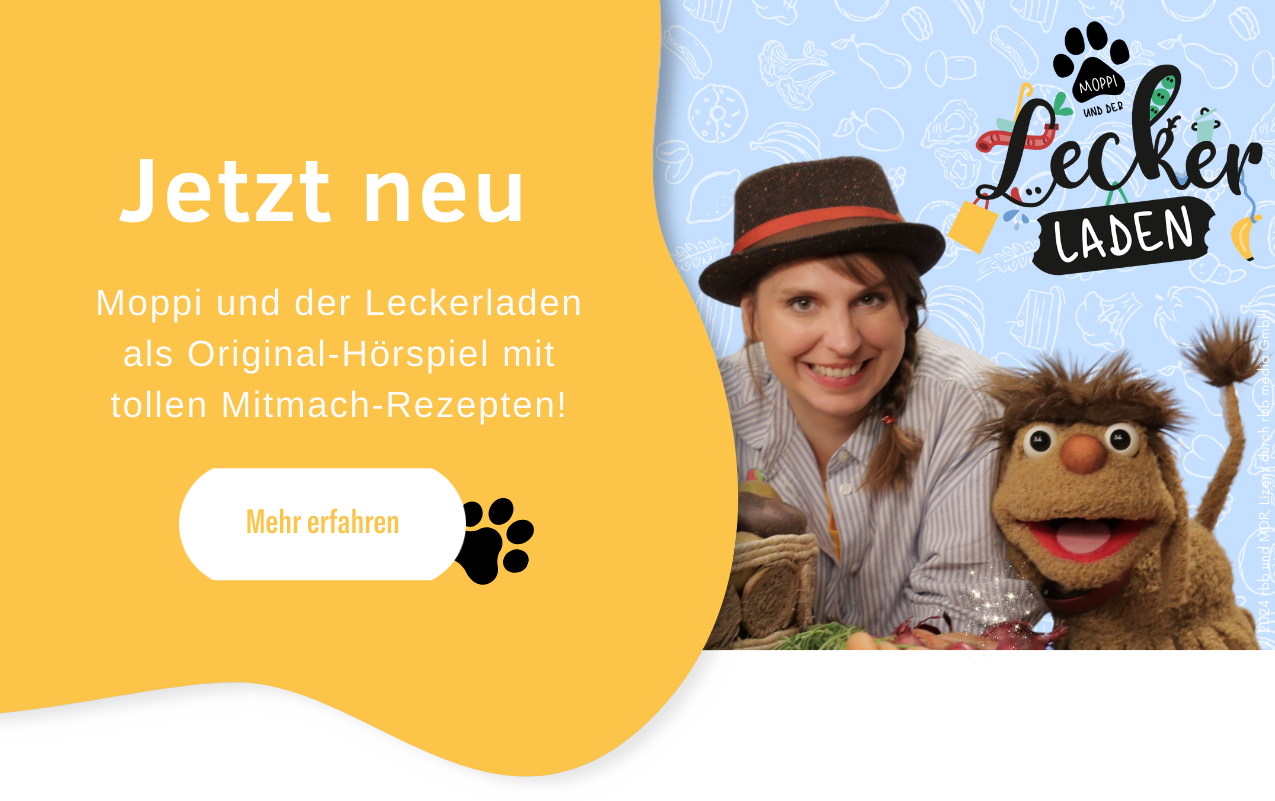 Moppi und der Leckerladen: Die Hörspiele zur TV-Serie und Rezepte zum Nachmachen