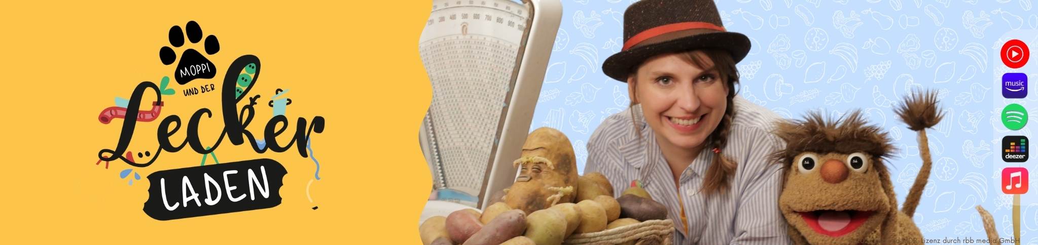 Moppi und der Leckerladen Website Banner Banner: Moppi und der Leckerladen als Hörspiel