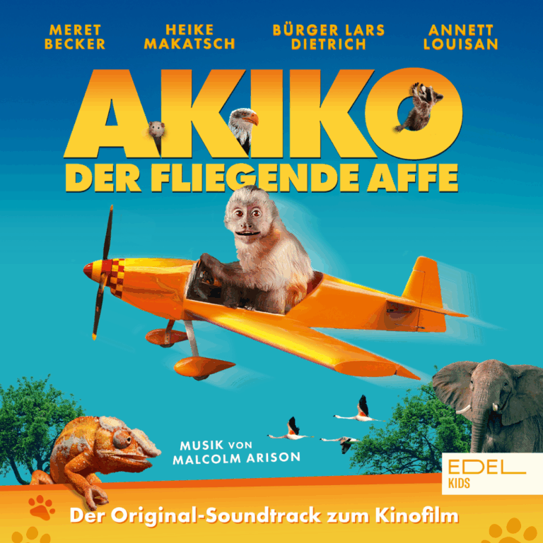 Das Original-Soundtrackcover zum Kinofilm_Akiko - Der fliegende Affe