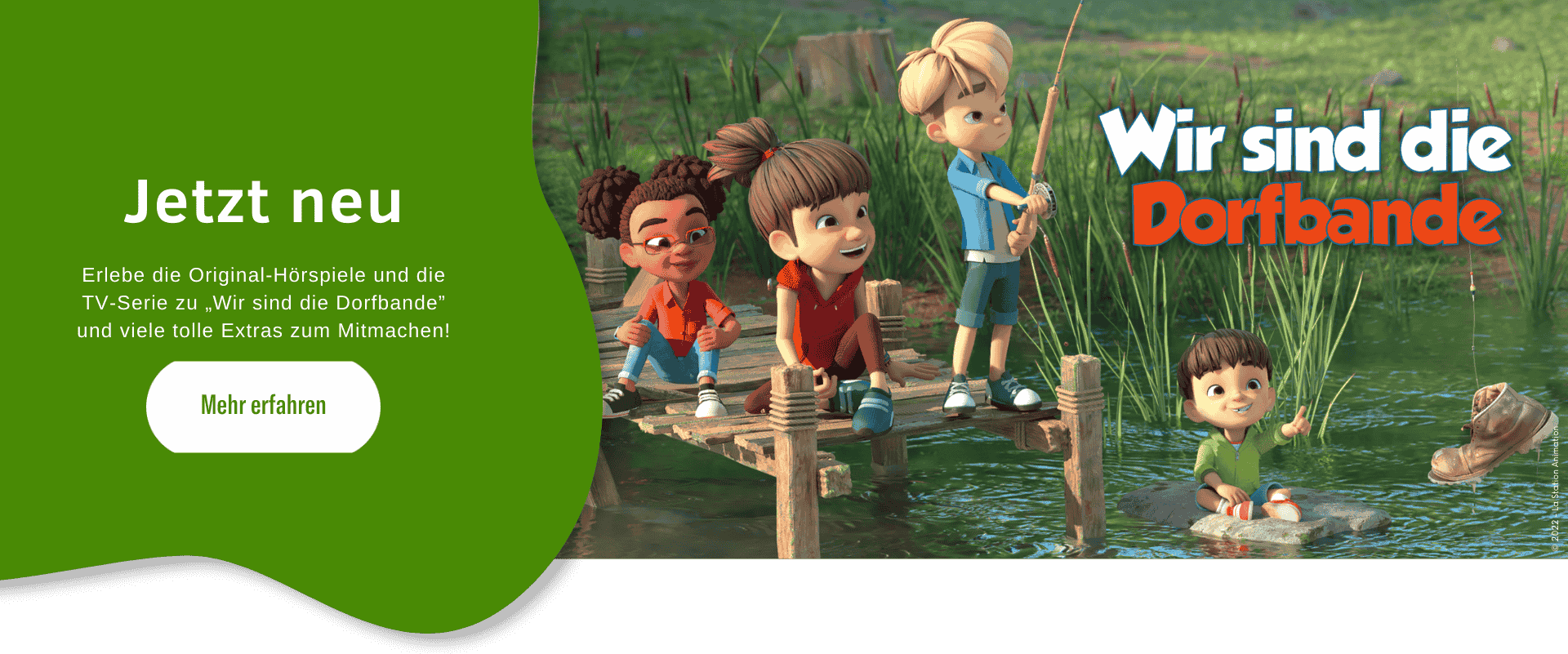 Banner für die Edel KIds Startseite für Wir sind die Dorfbande