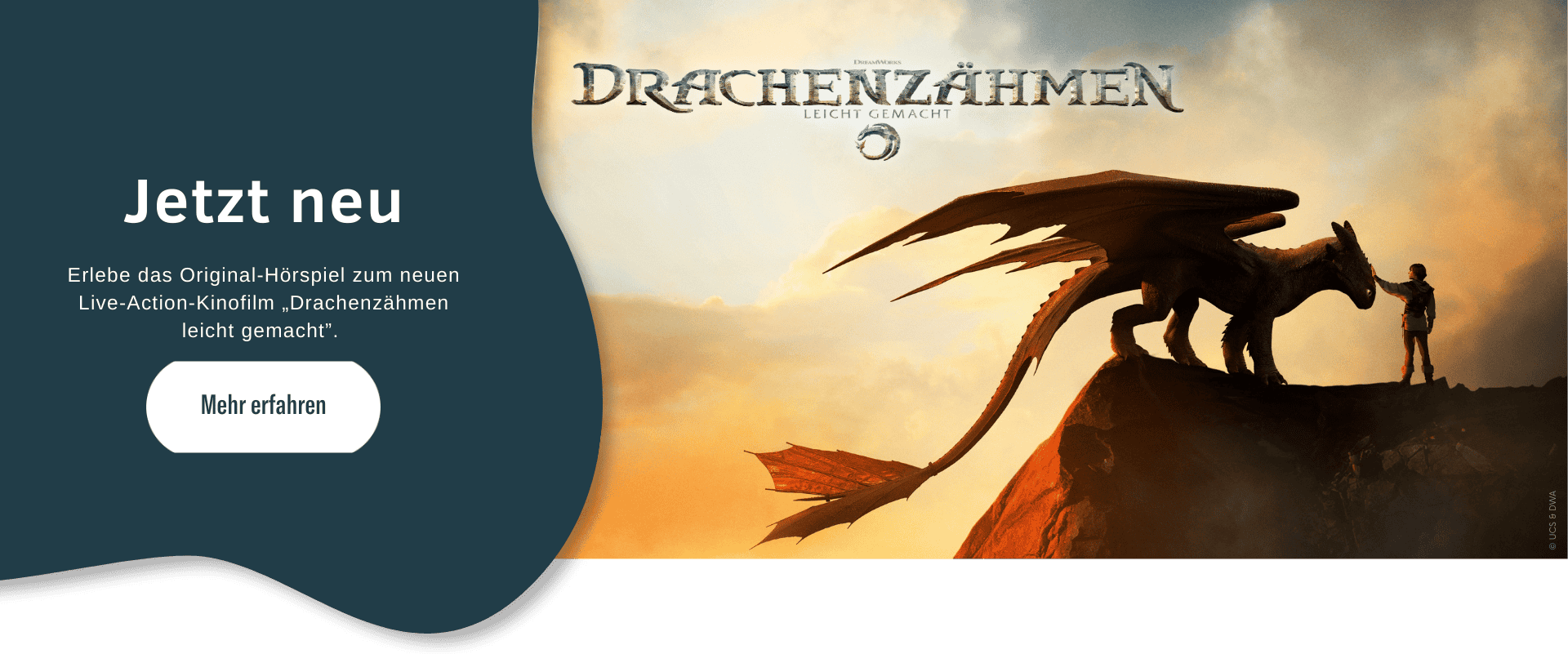 Banner zum Original-Hörspiel zum Kinofilm Drachenzähmen leicht gemacht