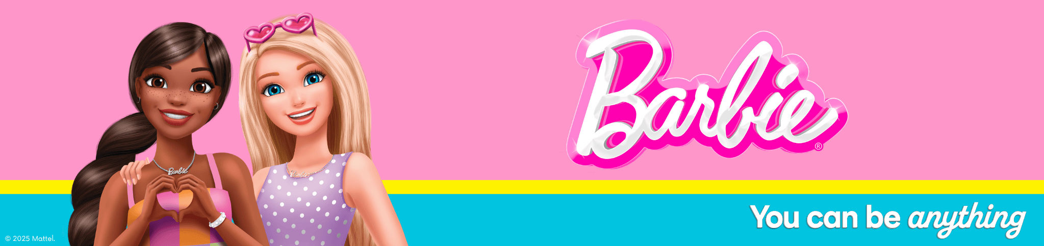 Banner zur Kreativwelt von Barbie