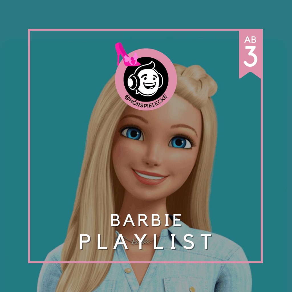 Das Playlist Cover von den beliebtesten Hörspielen zu Barbie