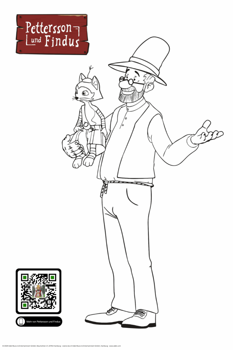Malvorlage Pettersson und Findus Staffel 3