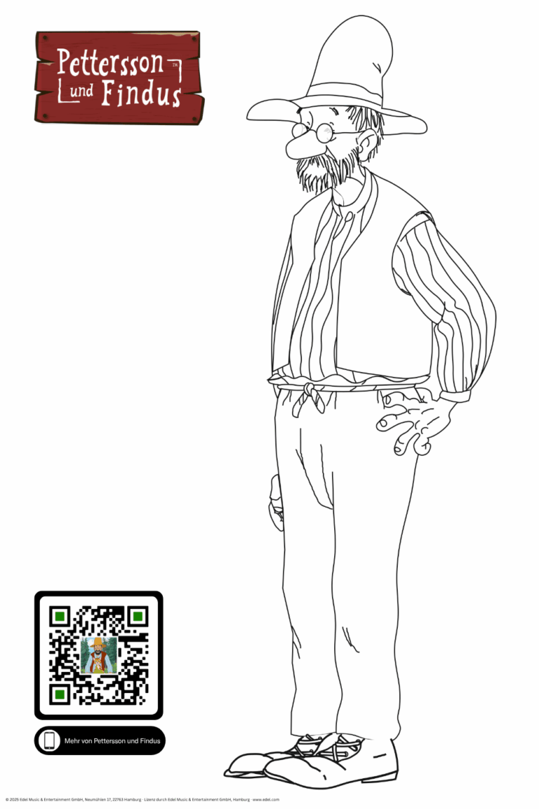 Pettersson Malvorlage Veste und Hemd