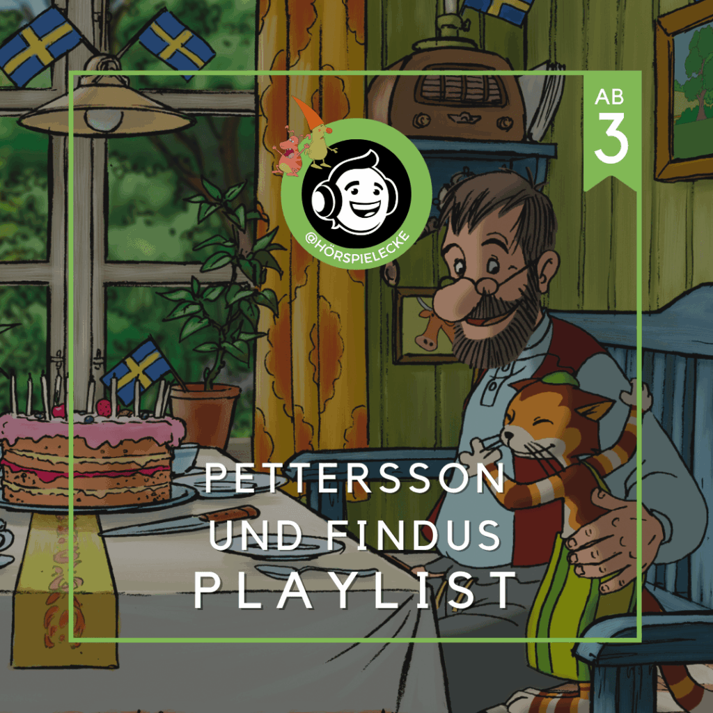Das Playlist Cover von allen Hörspielen zu Pettersson und Findus