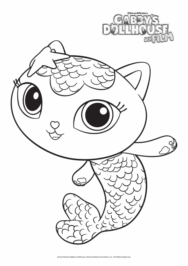 Ausmalbild von Meerkatze.