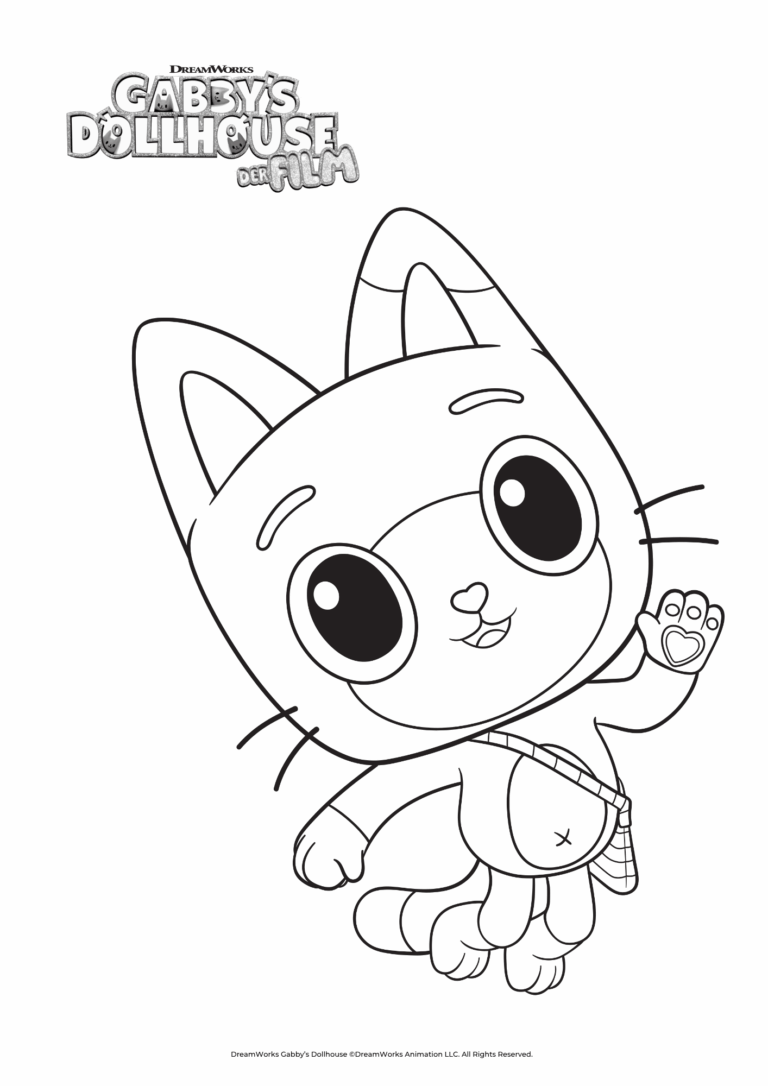 Ausmalbild von Panda Pfötchen hüpfend.