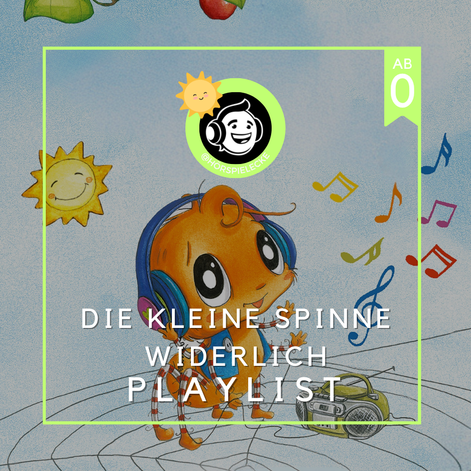 Playlist Cover zum Liederalbum "Die kleine Spinne Widerlich" ab 0 Jahren empfohlen