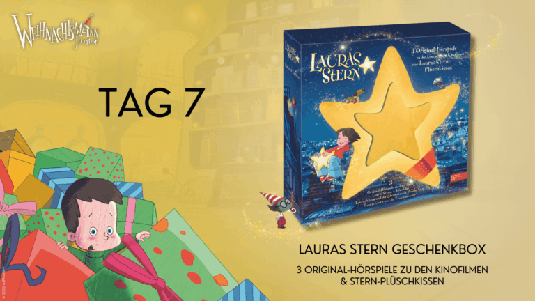 Abbildung des Gewinnpakets vom Edel Kids Adventskalender Tag 7: Lauras Stern Paket