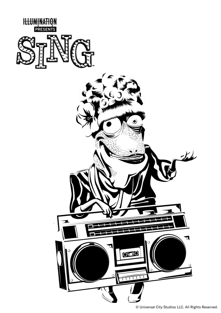 Ausmalbild Miss Crawly